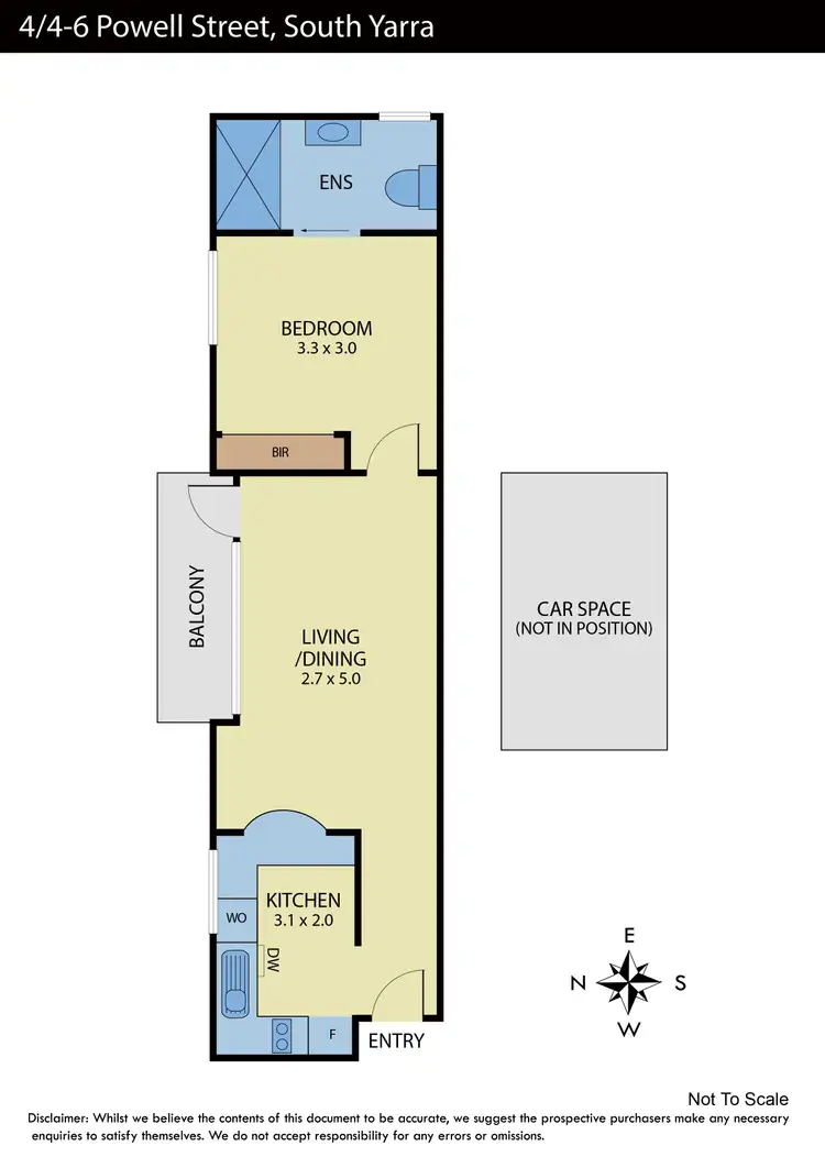 Floorplan of Homely apartment listing, 4/4-6 Powell Street, South Yarra VIC 3141
