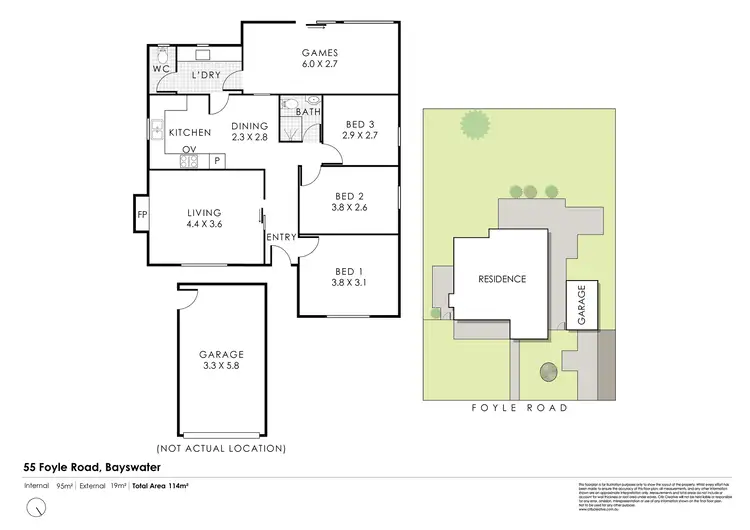 Floorplan of Homely house listing, 55 Foyle Road, Bayswater WA 6053