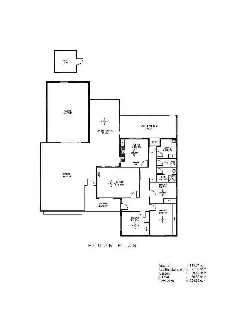 Floorplan of Homely house listing, 28 Wandora Crescent, Salisbury Park SA 5109