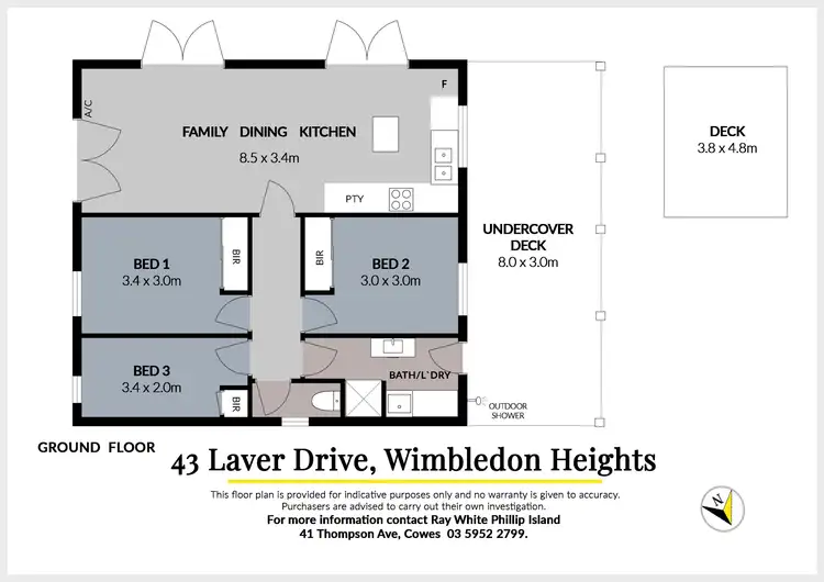 Floorplan of Homely house listing, 43 Laver Drive, Wimbledon Heights VIC 3922