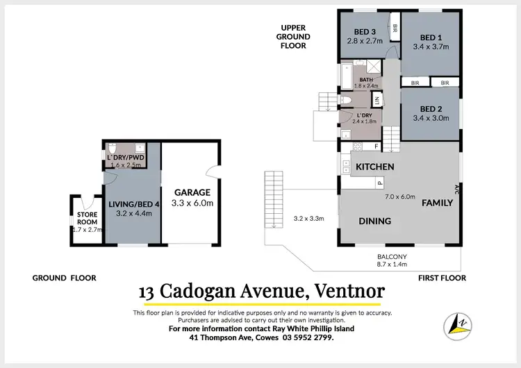 Floorplan of Homely house listing, 13 Cadogan Avenue, Ventnor VIC 3922