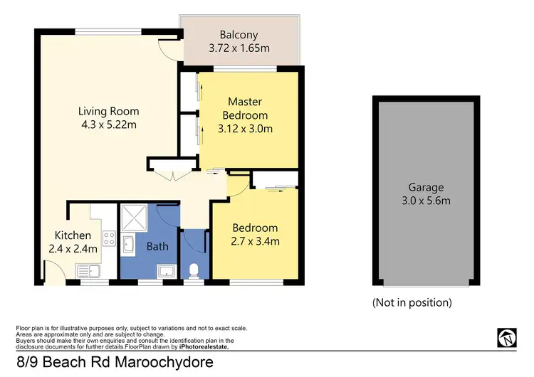 Floorplan of Homely unit listing, 8/9 Beach Road, Maroochydore QLD 4558