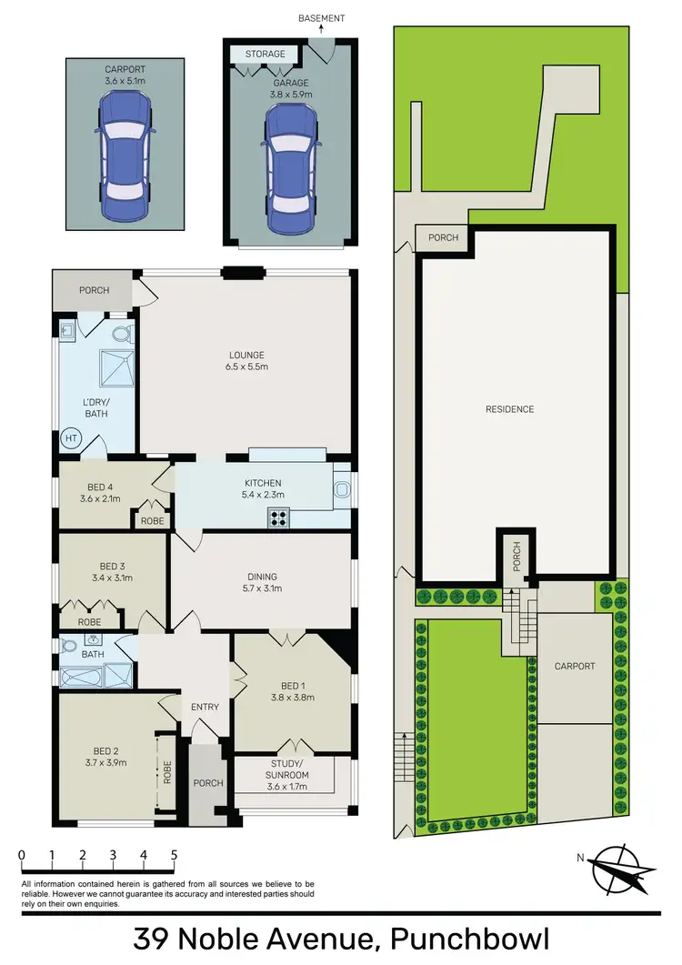 Floorplan of Homely house listing, 39 Noble Avenue, Punchbowl NSW 2196