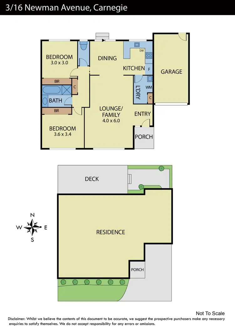 Floorplan of Homely unit listing, 3/16 Newman Avenue, Carnegie VIC 3163