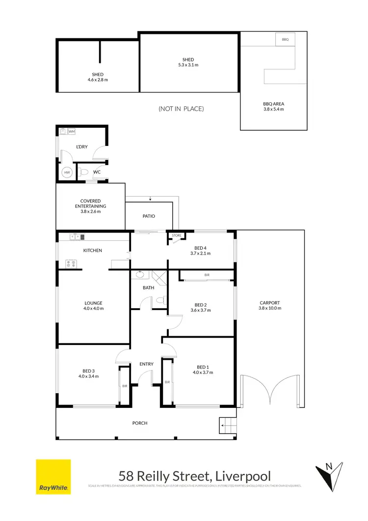 Floorplan of Homely house listing, 58 Reilly Street, Liverpool NSW 2170
