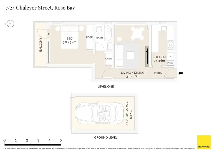 Floorplan of Homely apartment listing, 7/24 Chaleyer Street, Rose Bay NSW 2029