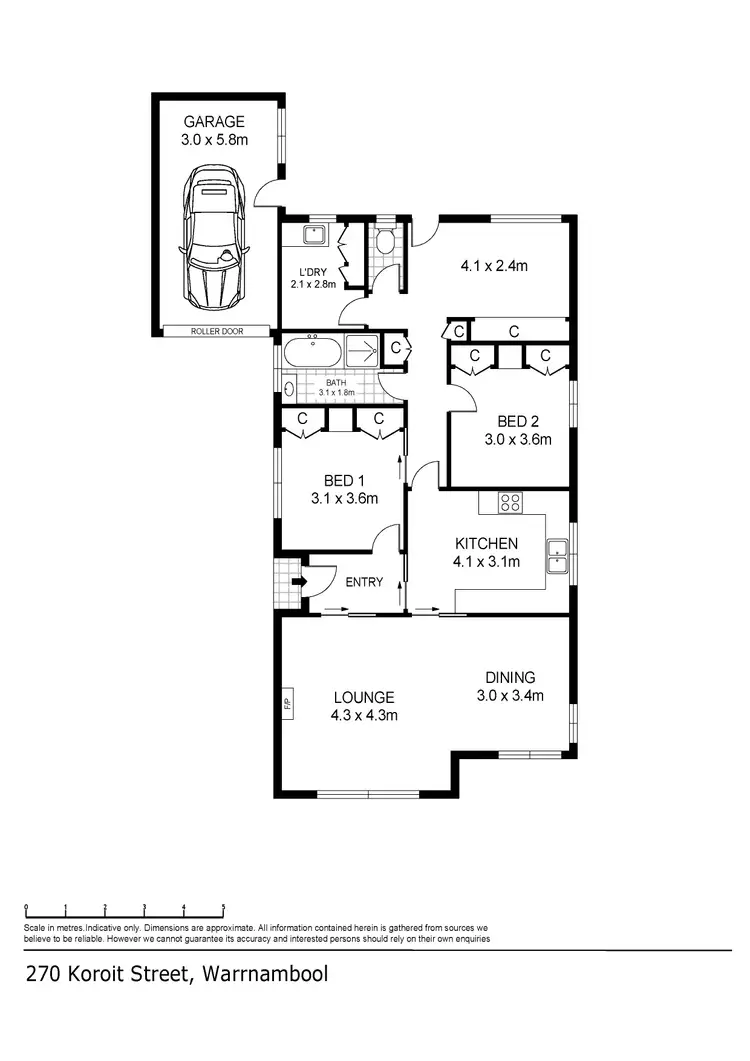 Floorplan of Homely house listing, 270 Koroit Street, Warrnambool VIC 3280