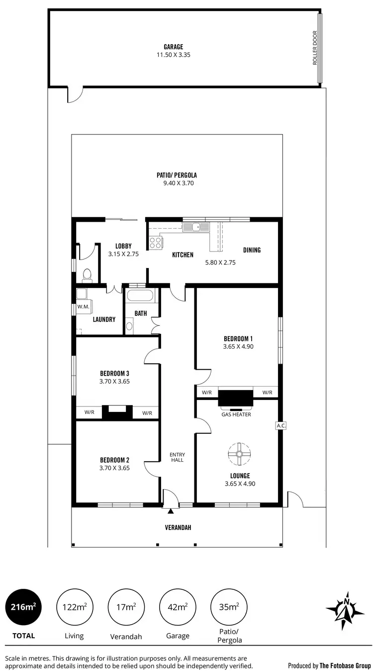 Floorplan of Homely house listing, 173 Hargrave Street, Peterhead SA 5016