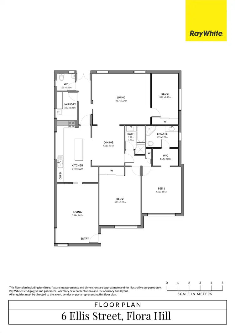 Floorplan of Homely house listing, 6 Ellis Street, Flora Hill VIC 3550