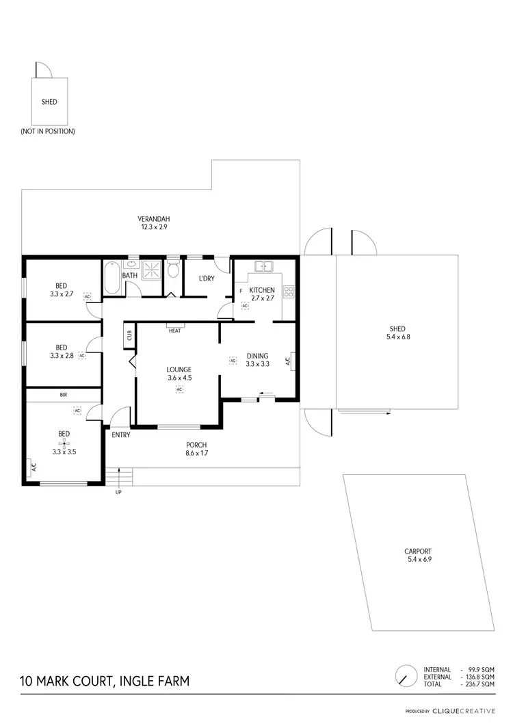 Floorplan of Homely house listing, 10 Mark Court, Ingle Farm SA 5098