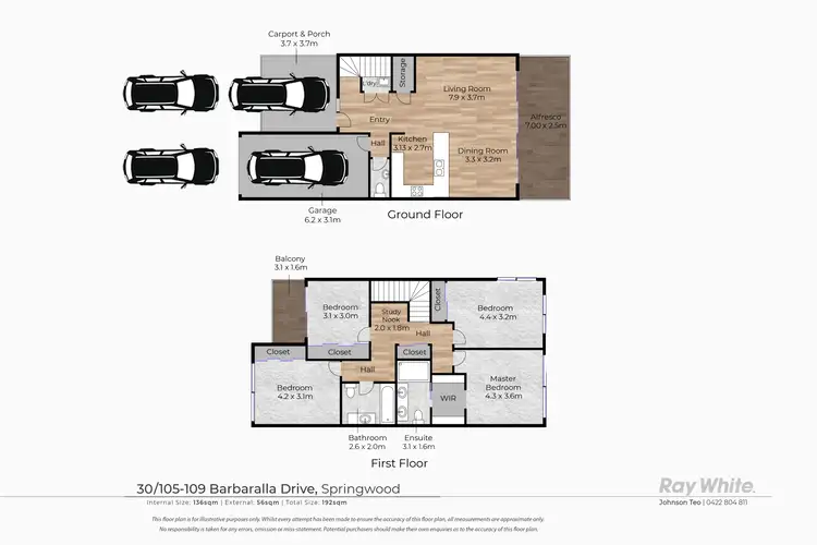 Floorplan of Homely house listing, 30/105-109 Barbaralla Drive, Springwood QLD 4127