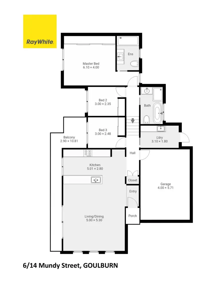 Floorplan of Homely house listing, 6/14 Mundy Street, Goulburn NSW 2580