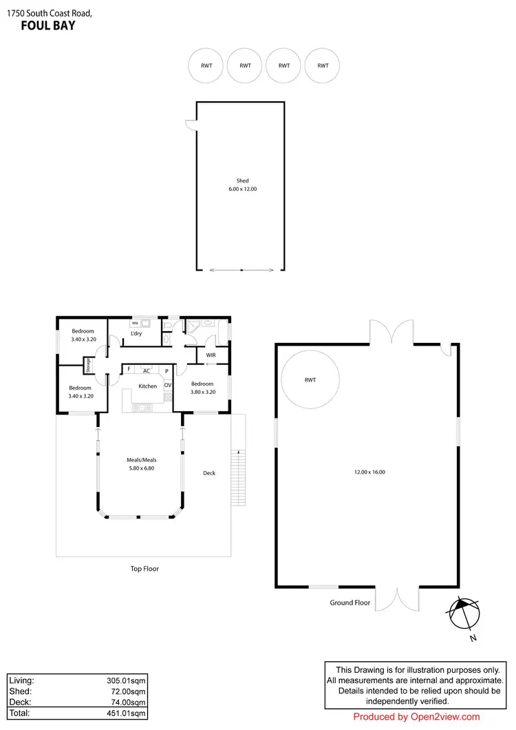 Floorplan of Homely house listing, 1750 South Coast Road, Foul Bay SA 5577