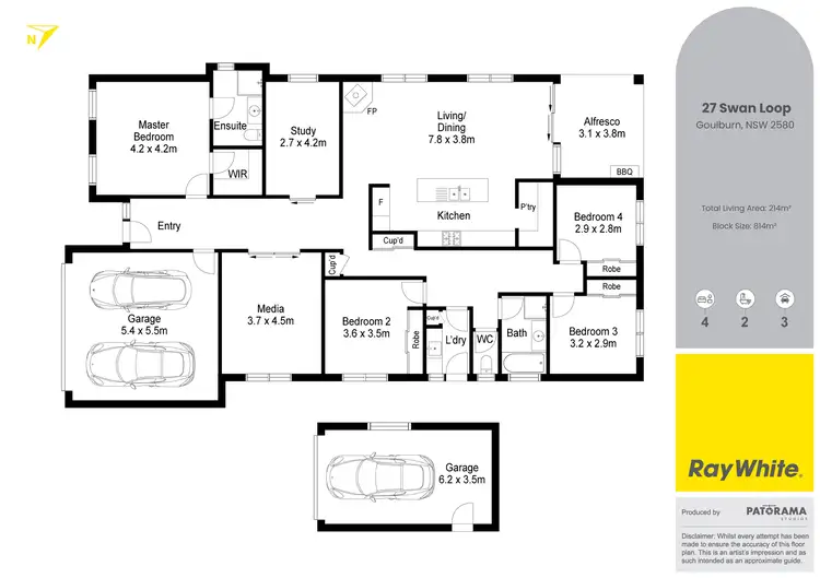 Floorplan of Homely house listing, 27 Swan Loop, Goulburn NSW 2580