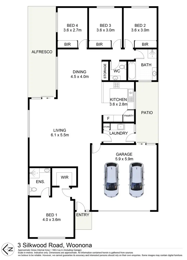 Floorplan of Homely house listing, 3 Silkwood Road, Woonona NSW 2517