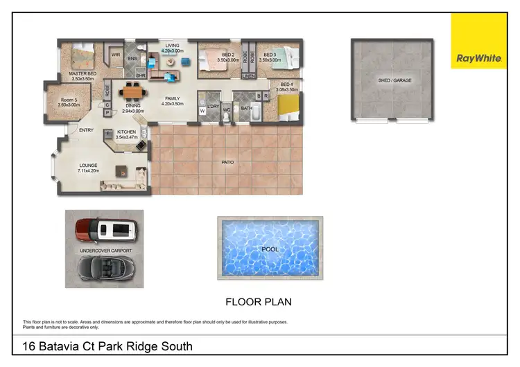 Floorplan of Homely house listing, 16 Batavia Court, Park Ridge South QLD 4125