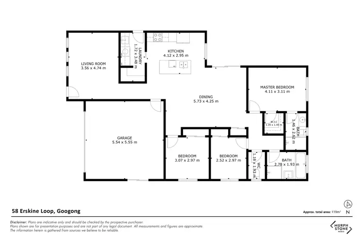 Floorplan of Homely house listing, 58 Erskine Loop, Googong NSW 2620