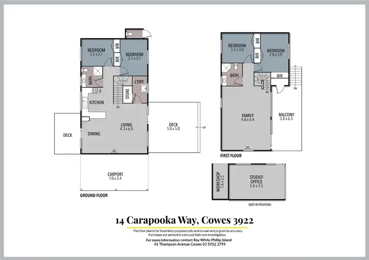 Floorplan of Homely house listing, 14 Carapooka Way, Cowes VIC 3922