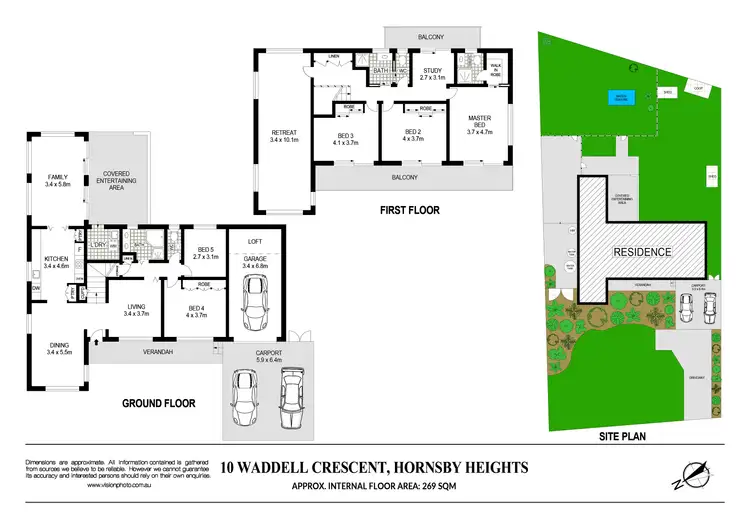 Floorplan of Homely house listing, 10 Waddell Crescent, Hornsby Heights NSW 2077