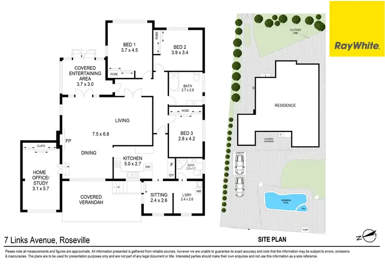 Floorplan of Homely house listing, 7 Links Avenue, Roseville NSW 2069