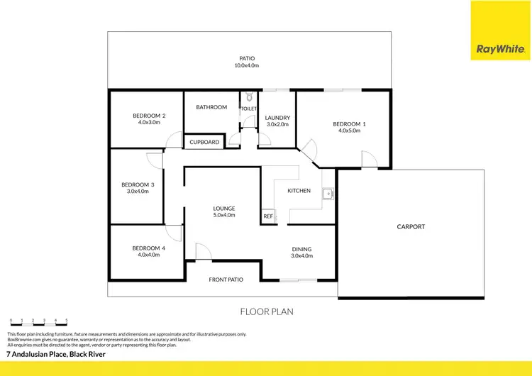 Floorplan of Homely house listing, 7 Andalusian Place, Black River QLD 4818