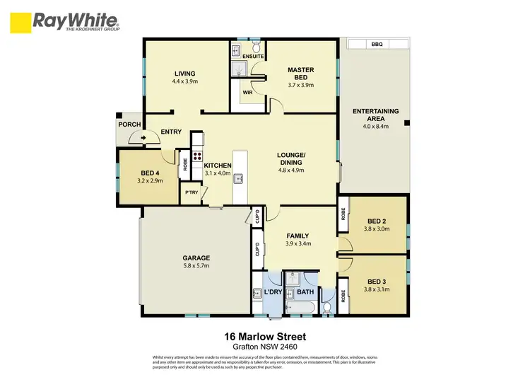 Floorplan of Homely other listing, 16 Marlow Street, Grafton NSW 2460