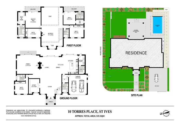 Floorplan of Homely house listing, 10 Torres Place, St Ives NSW 2075