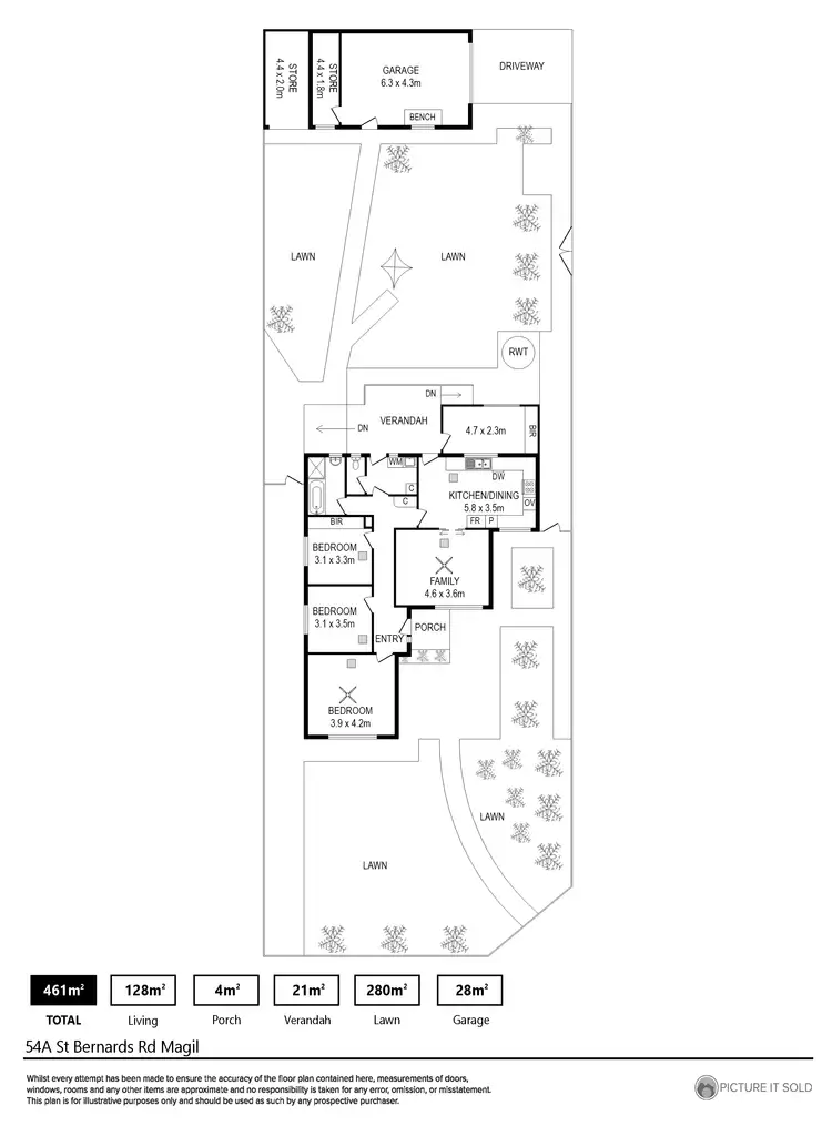 Floorplan of Homely house listing, 54A St Bernards Road, Magill SA 5072