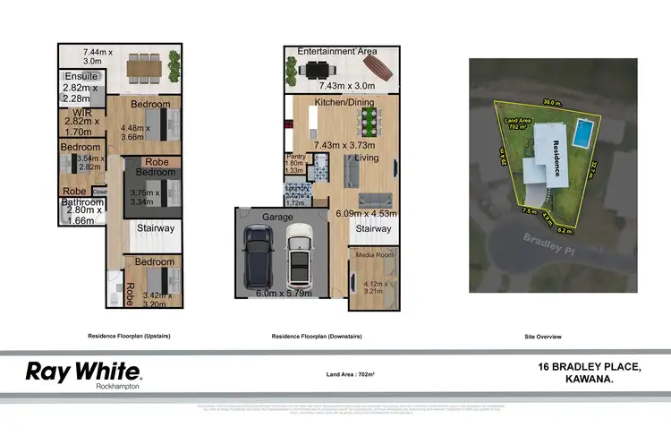 Floorplan of Homely house listing, 16 Bradley Place, Kawana QLD 4701