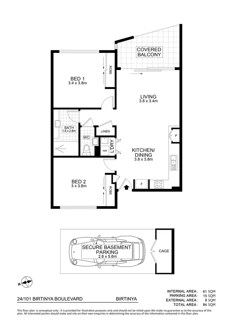 Floorplan of Homely unit listing, 24/101 Birtinya Boulevard, Birtinya QLD 4575