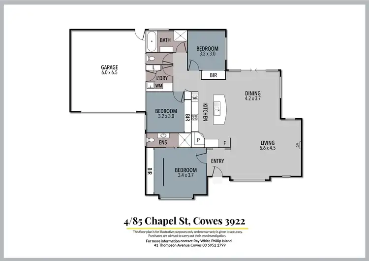 Floorplan of Homely unit listing, 4/85 Chapel Street, Cowes VIC 3922