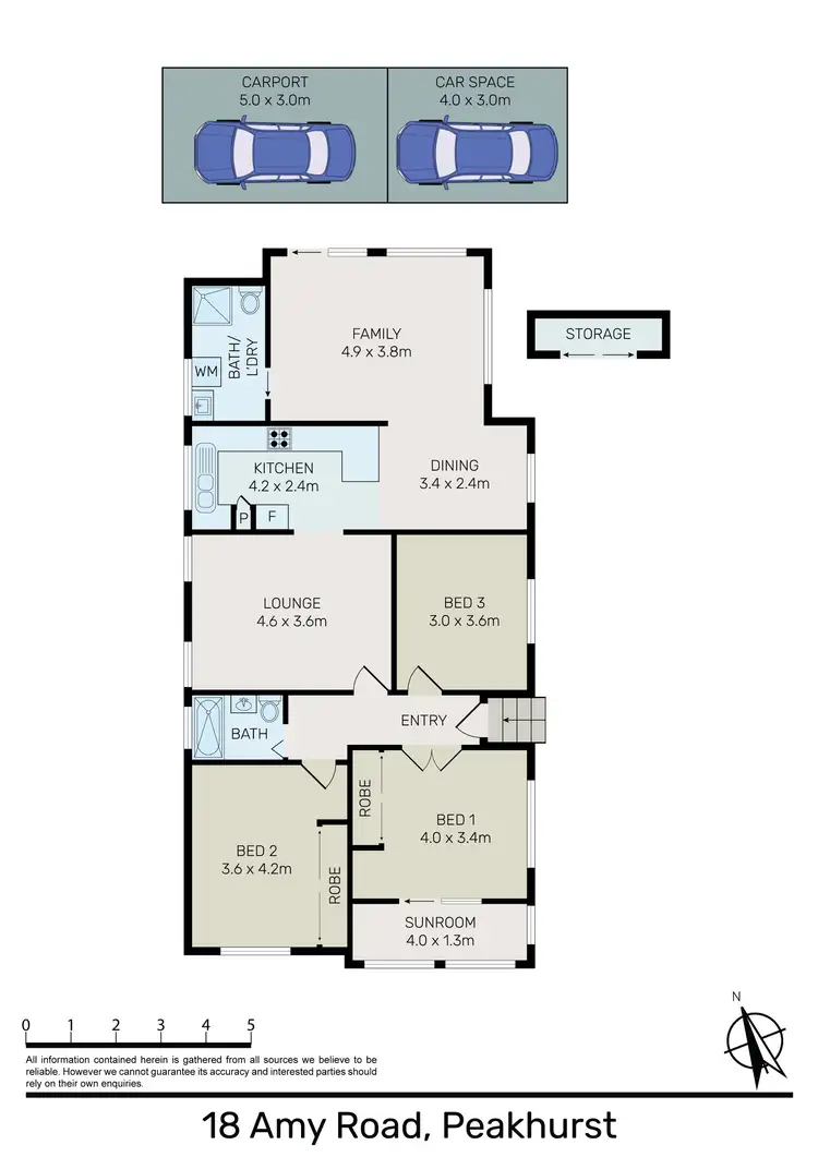Floorplan of Homely house listing, 18 Amy Road, Peakhurst NSW 2210