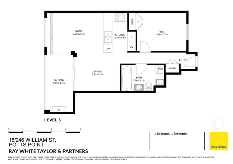 Floorplan of Homely unit listing, 18/244-246 William Street, Potts Point NSW 2011