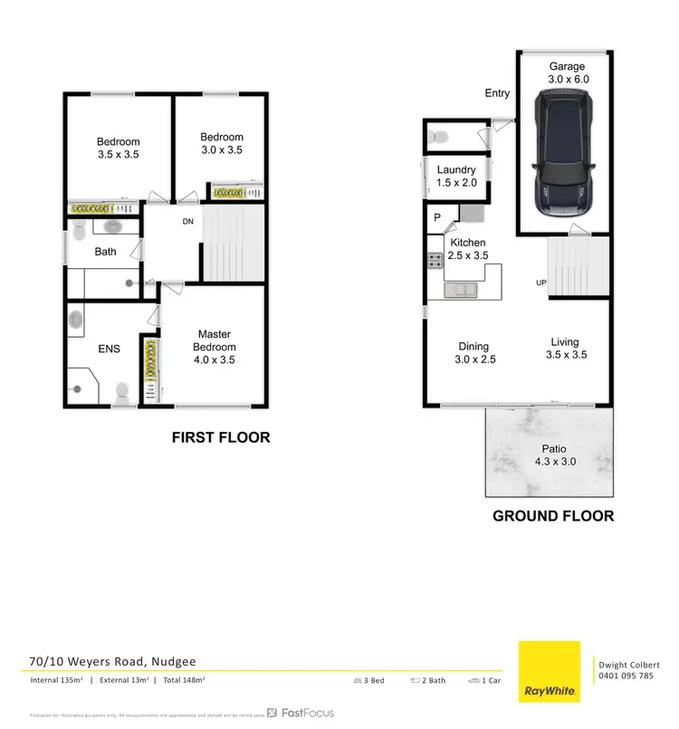 Floorplan of Homely townhouse listing, 70/10 Weyers Road, Nudgee QLD 4014