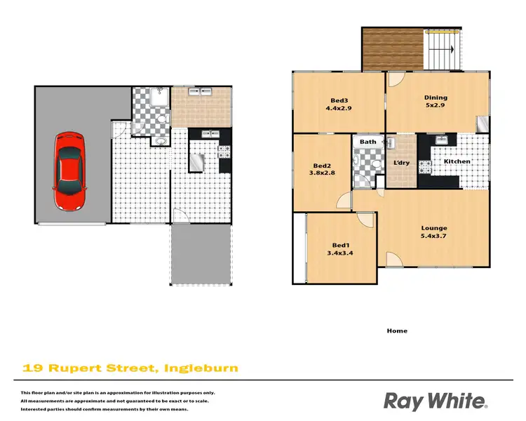 Floorplan of Homely house listing, 19 Rupert Street, Ingleburn NSW 2565