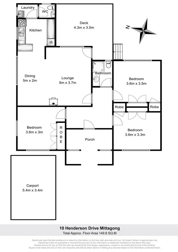 Floorplan of Homely house listing, 10 Henderson Avenue, Mittagong NSW 2575