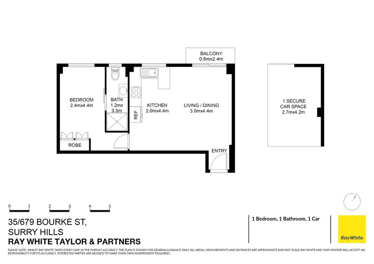 Floorplan of Homely apartment listing, 35/679-695 Bourke Street, Surry Hills NSW 2010