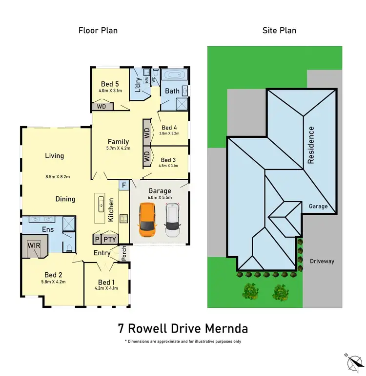 Floorplan of Homely house listing, 7 Rowell Drive, Mernda VIC 3754