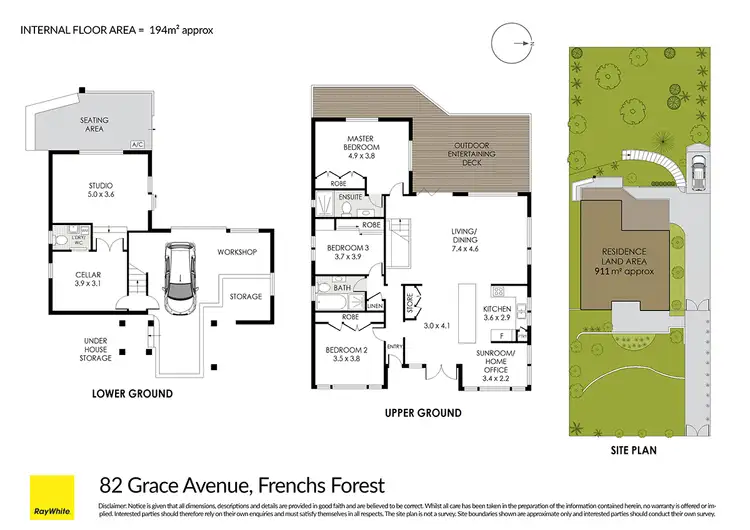 Floorplan of Homely house listing, 82 Grace Avenue, Frenchs Forest NSW 2086