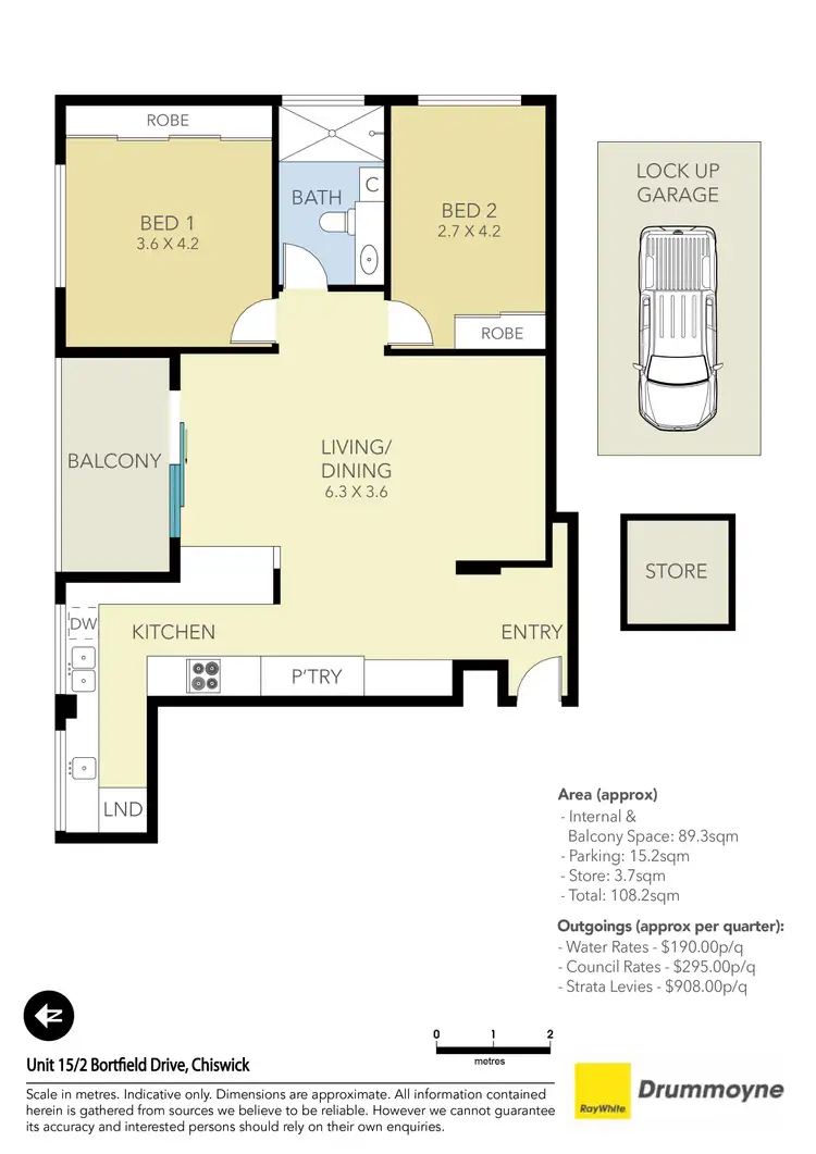 Floorplan of Homely apartment listing, 15/2 Bortfield Drive, Chiswick NSW 2046