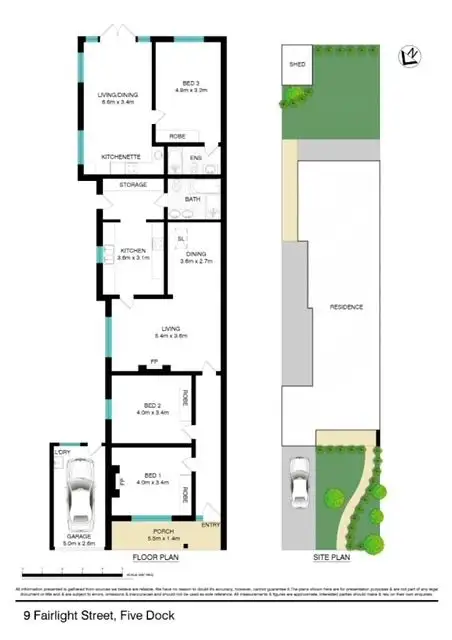 Floorplan of Homely house listing, 9 Fairlight Street, Five Dock NSW 2046