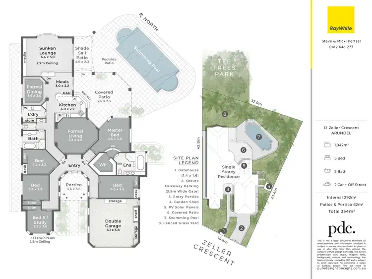 Floorplan of Homely house listing, 12 Zeller Crescent, Arundel QLD 4214