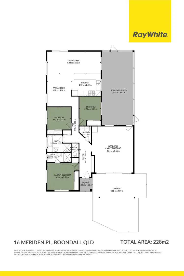 Floorplan of Homely house listing, 16 Meriden Place, Boondall QLD 4034