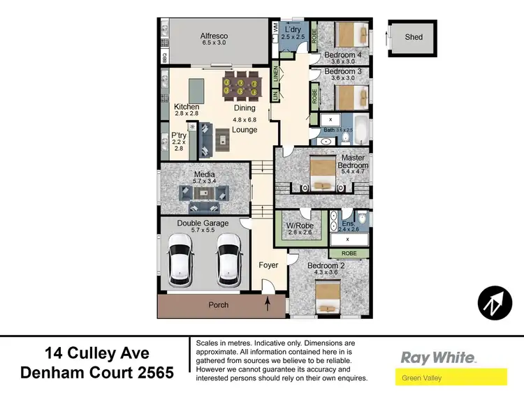 Floorplan of Homely house listing, 14 Culley Avenue, Denham Court NSW 2565