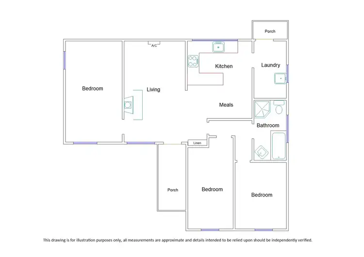 Floorplan of Homely house listing, 6 Poplar Avenue, Keith SA 5267