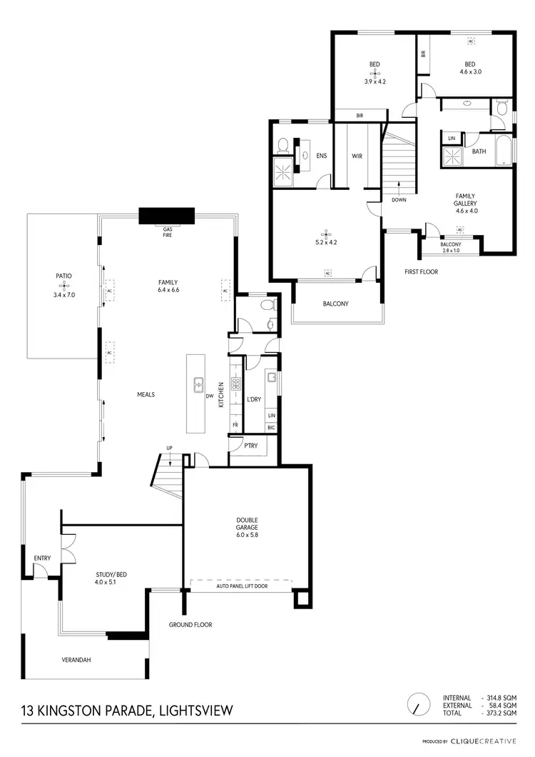 Floorplan of Homely house listing, 13 Kingston Parade, Lightsview SA 5085