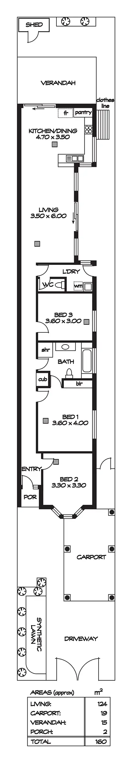 Floorplan of Homely house listing, 1C Roebuck Street, Mile End SA 5031