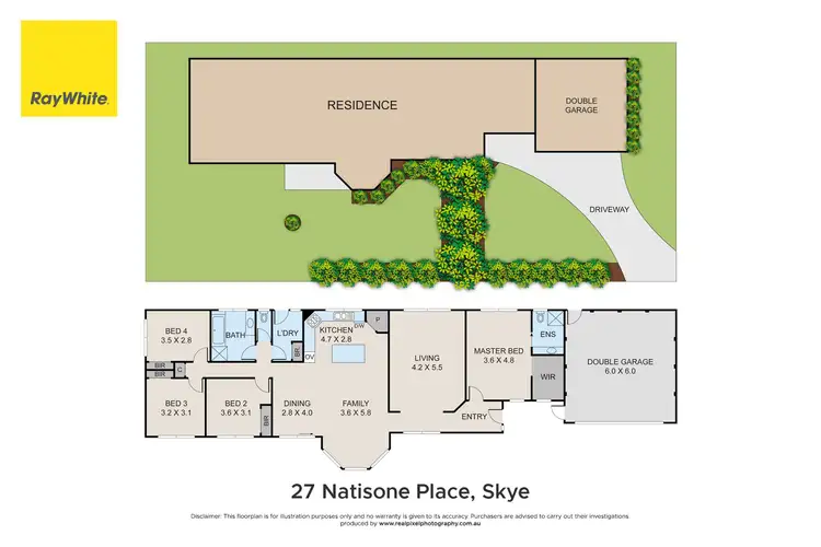 Floorplan of Homely house listing, 27 Natisone Place, Skye VIC 3977