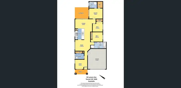 Floorplan of Homely house listing, 34 Larson Avenue, Tarneit VIC 3029