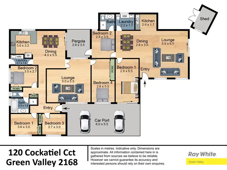 Floorplan of Homely house listing, 120 Cockatiel Circuit, Green Valley NSW 2168